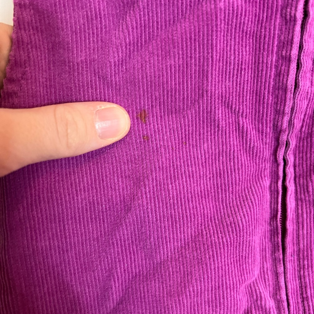 Vintage Corduroy Purple Halloween Ghost Dress for Kids - Picture 6 of 6